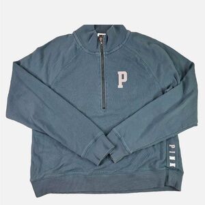 Victoria's Secret Blue Half-Zip Sweatshirt